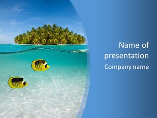 Dive Half Coastline PowerPoint Template