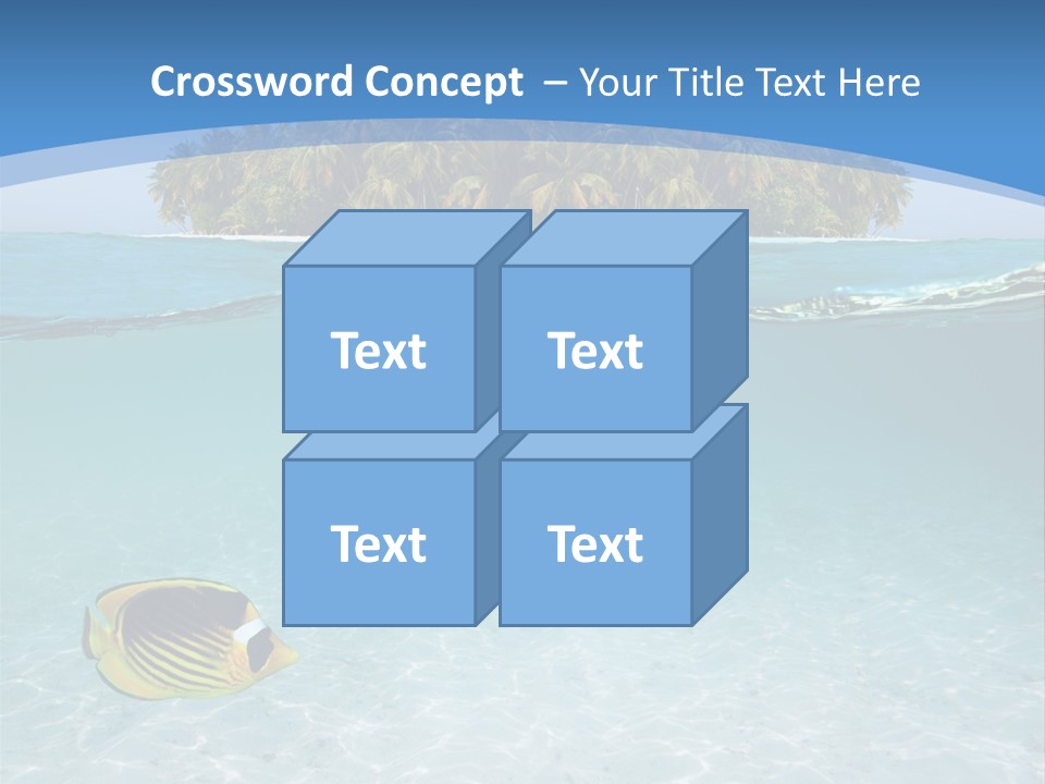 Dive Half Coastline PowerPoint Template
