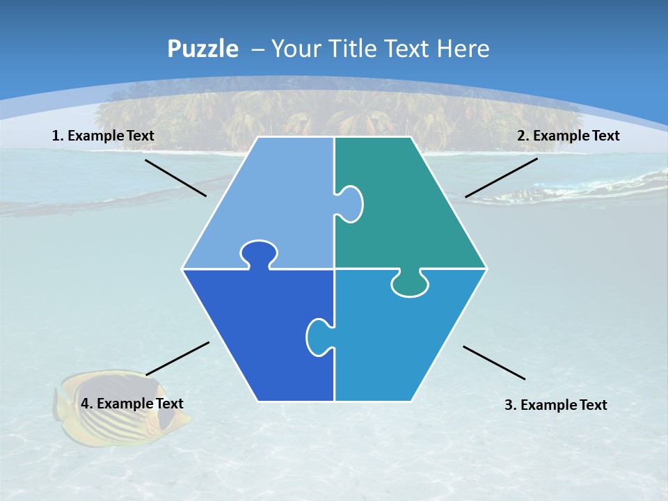 Dive Half Coastline PowerPoint Template