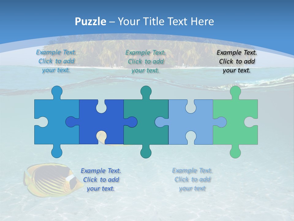 Dive Half Coastline PowerPoint Template