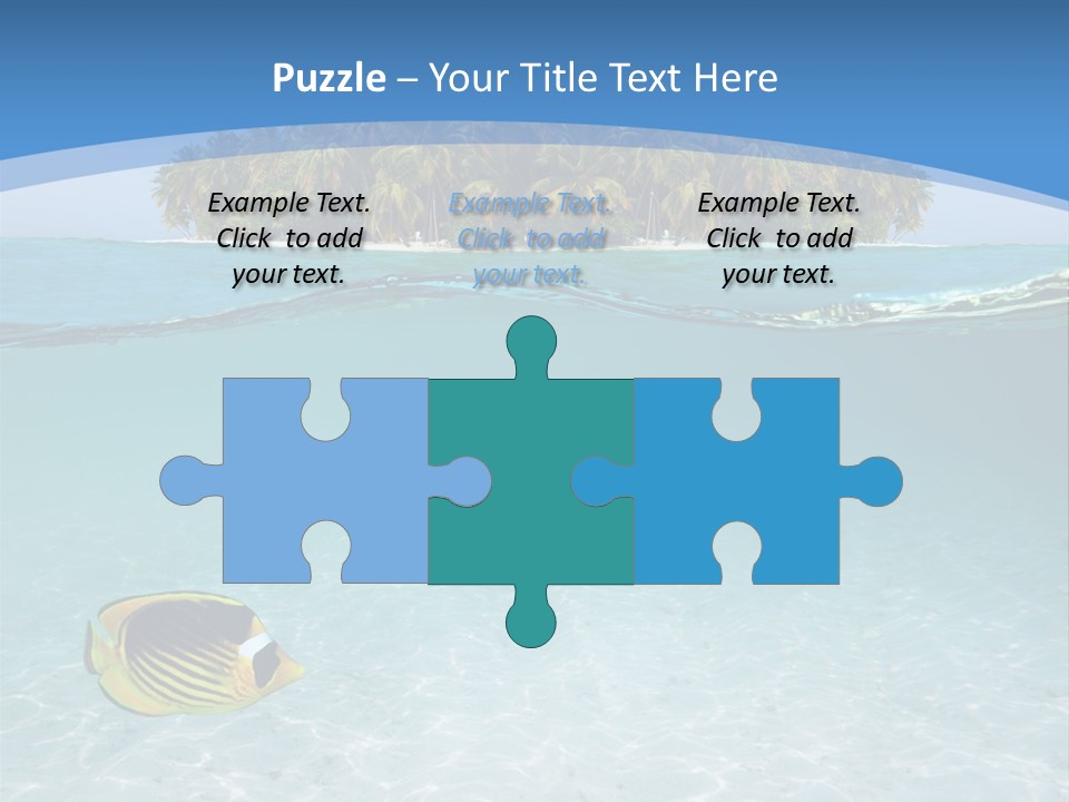 Dive Half Coastline PowerPoint Template