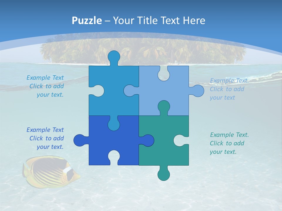 Dive Half Coastline PowerPoint Template