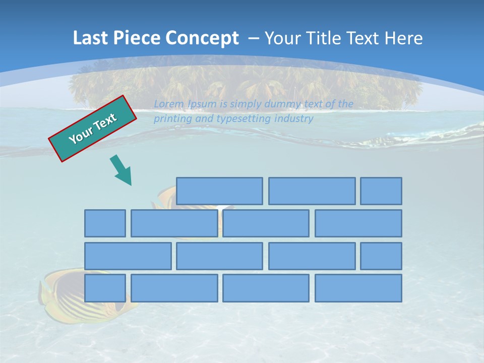 Dive Half Coastline PowerPoint Template