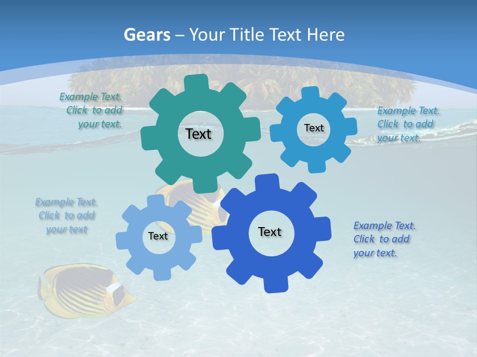 Dive Half Coastline PowerPoint Template