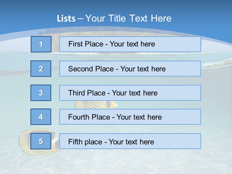 Dive Half Coastline PowerPoint Template