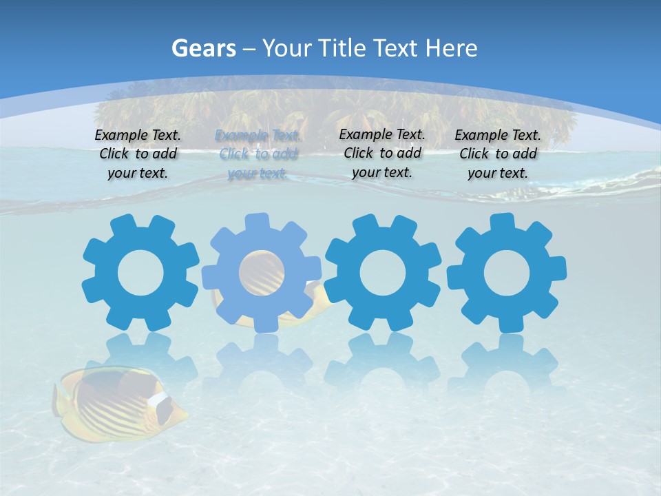 Dive Half Coastline PowerPoint Template