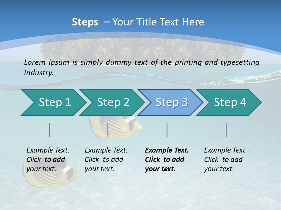 Dive Half Coastline PowerPoint Template