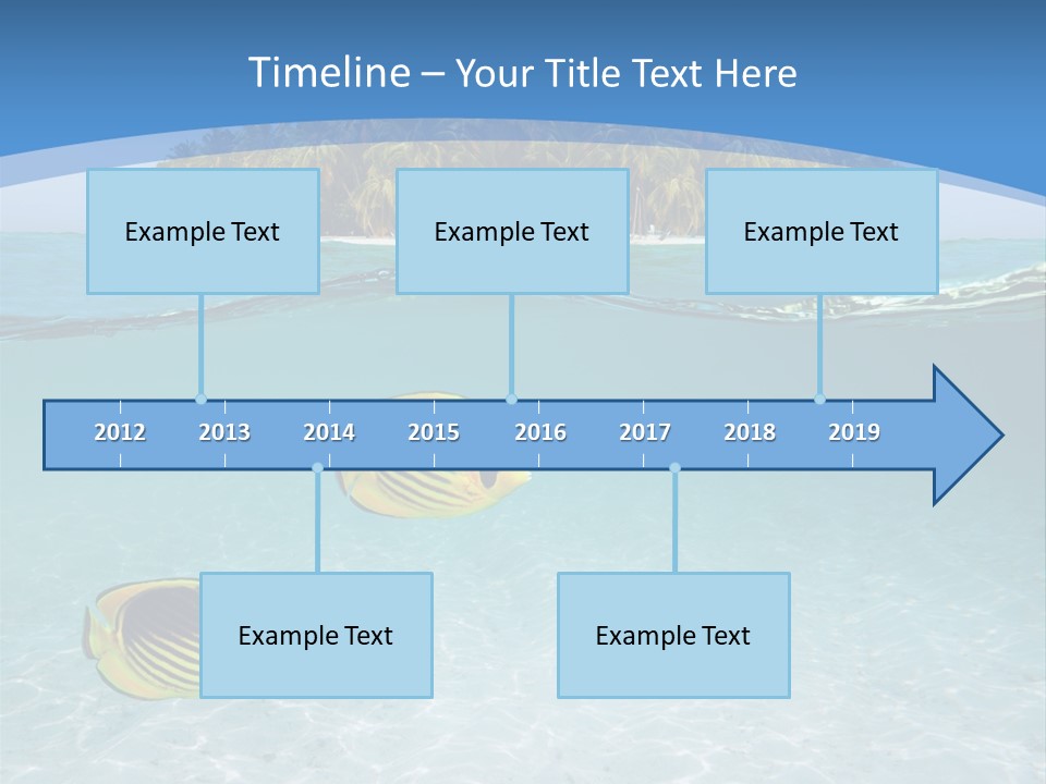 Dive Half Coastline PowerPoint Template