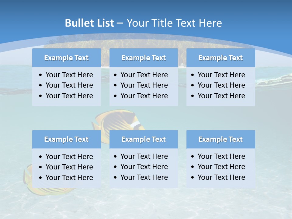 Dive Half Coastline PowerPoint Template
