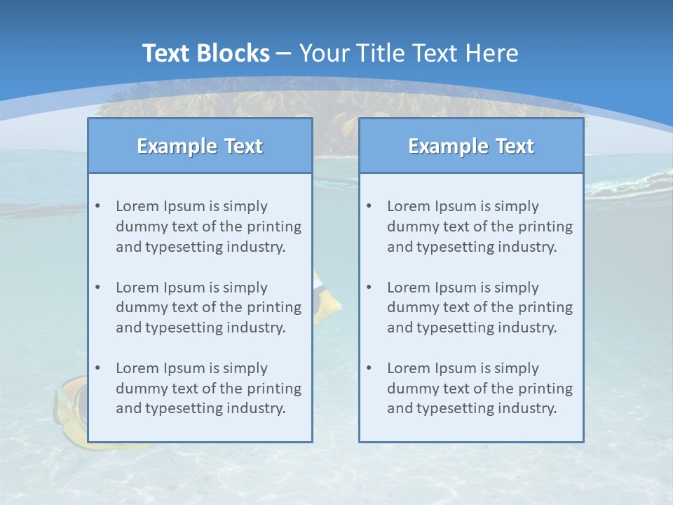 Dive Half Coastline PowerPoint Template