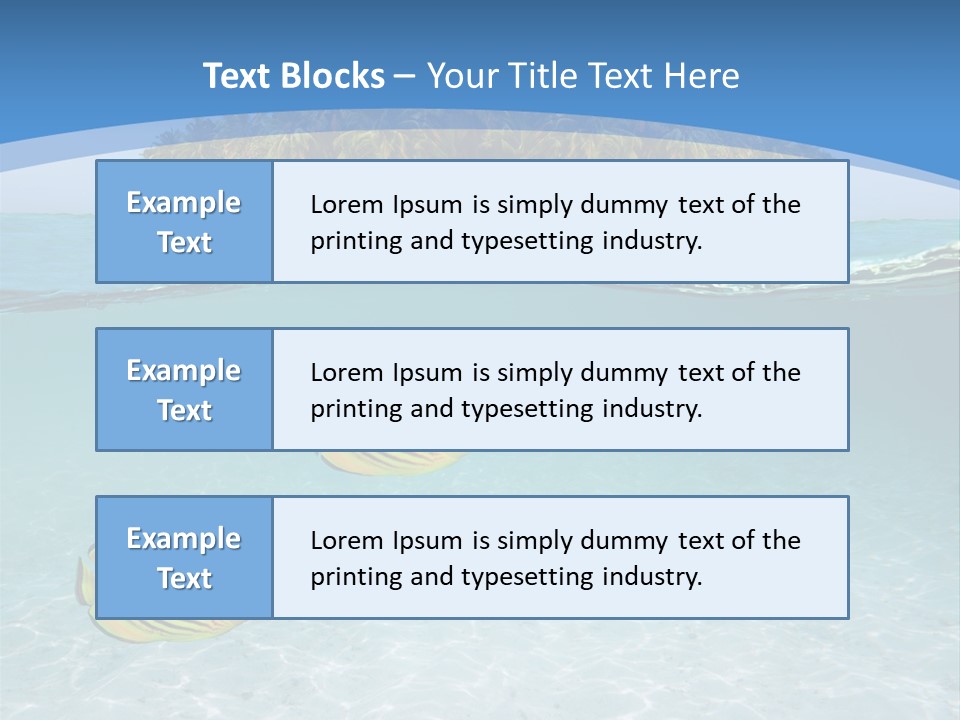 Dive Half Coastline PowerPoint Template