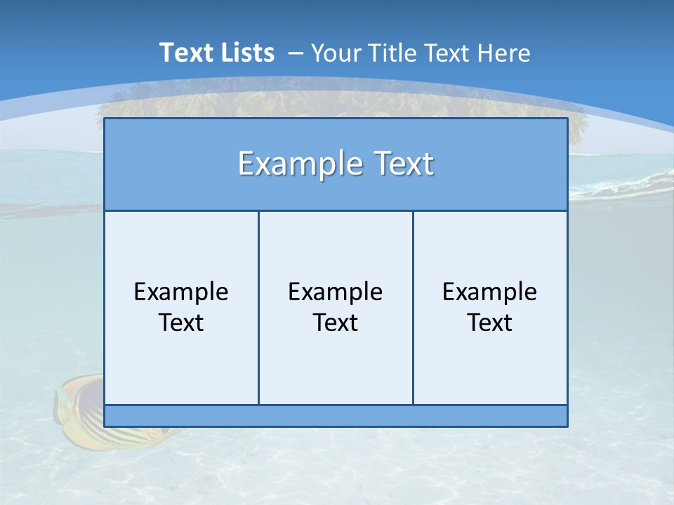 Dive Half Coastline PowerPoint Template