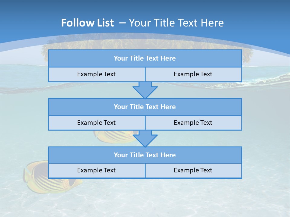 Dive Half Coastline PowerPoint Template