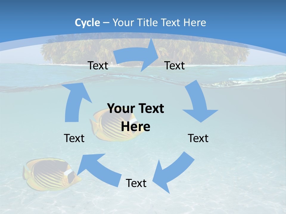 Dive Half Coastline PowerPoint Template