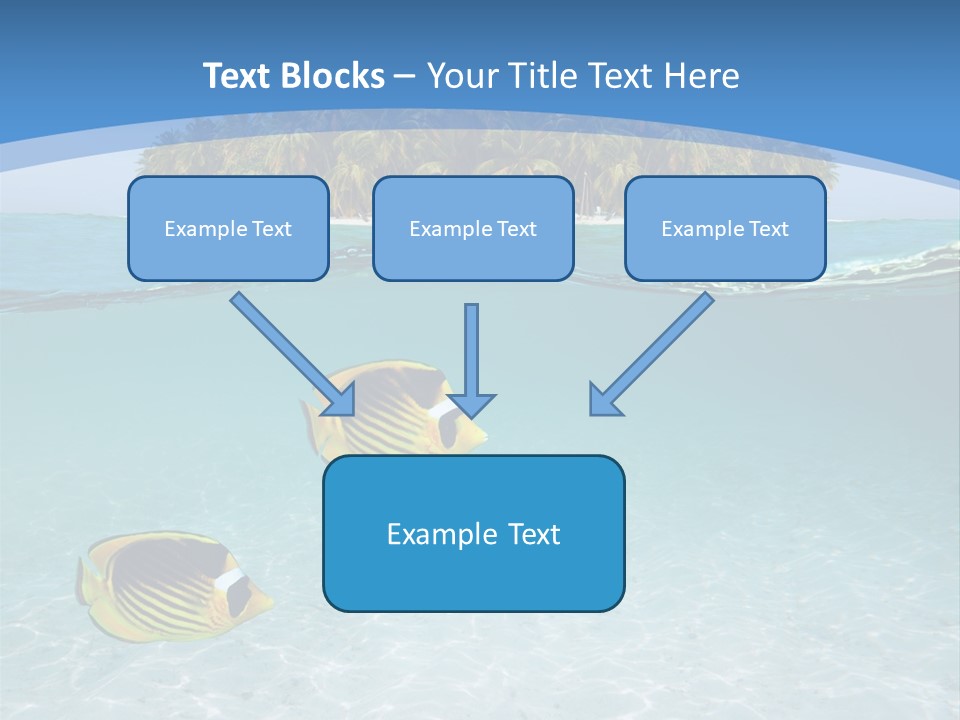 Dive Half Coastline PowerPoint Template