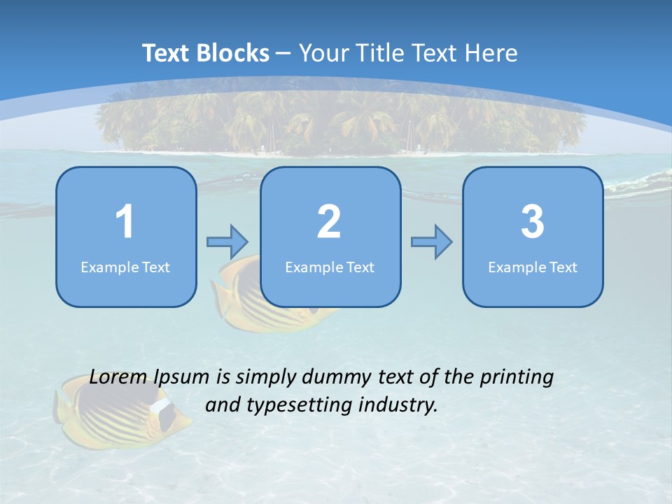 Dive Half Coastline PowerPoint Template