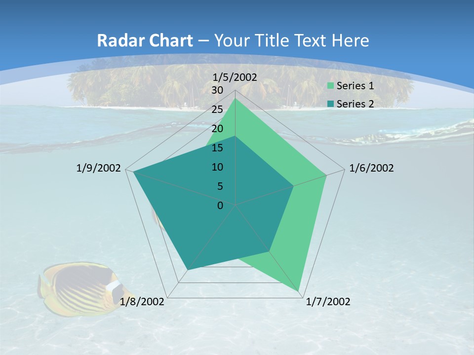 Dive Half Coastline PowerPoint Template