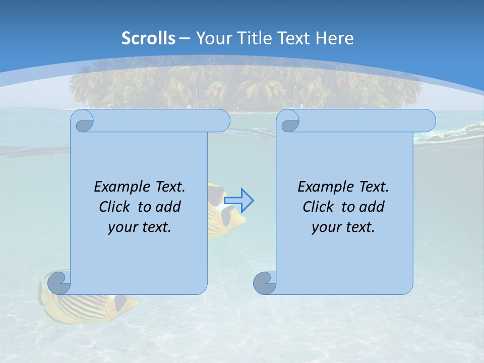Dive Half Coastline PowerPoint Template