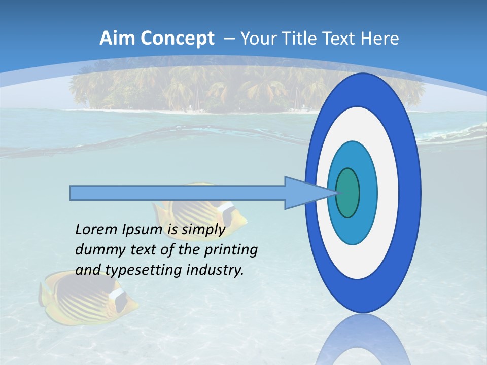 Dive Half Coastline PowerPoint Template