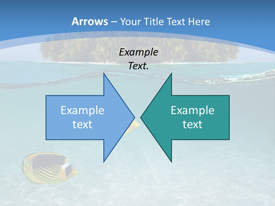 Dive Half Coastline PowerPoint Template