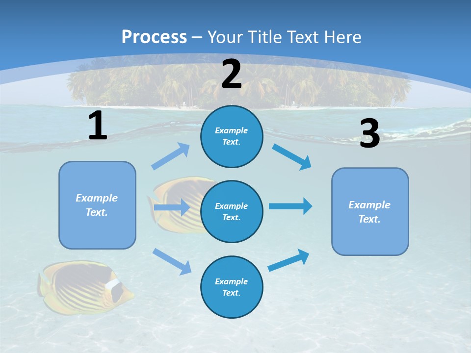 Dive Half Coastline PowerPoint Template