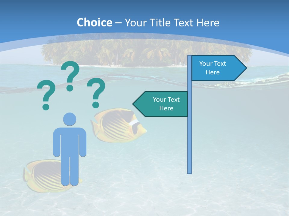 Dive Half Coastline PowerPoint Template