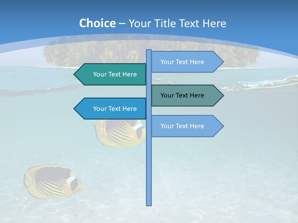 Dive Half Coastline PowerPoint Template