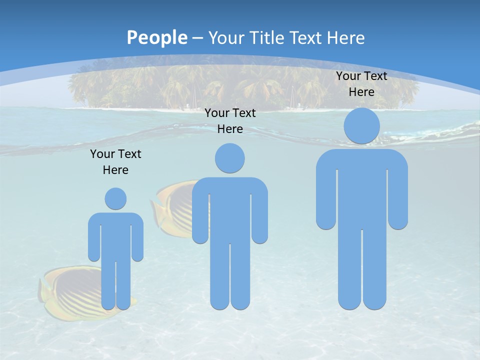 Dive Half Coastline PowerPoint Template