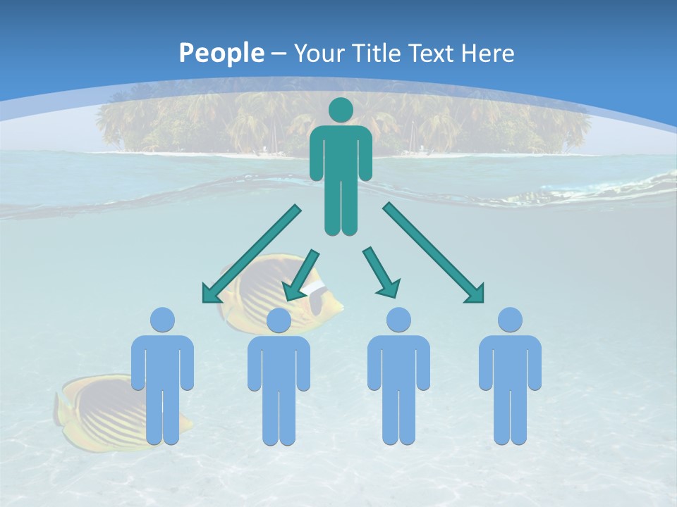 Dive Half Coastline PowerPoint Template