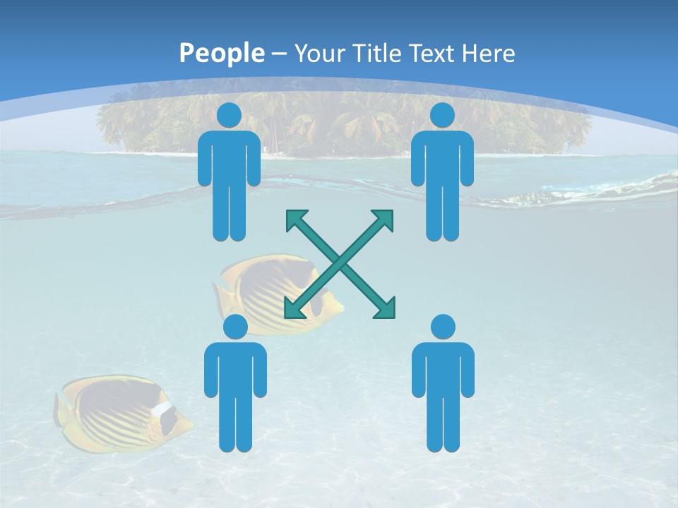 Dive Half Coastline PowerPoint Template