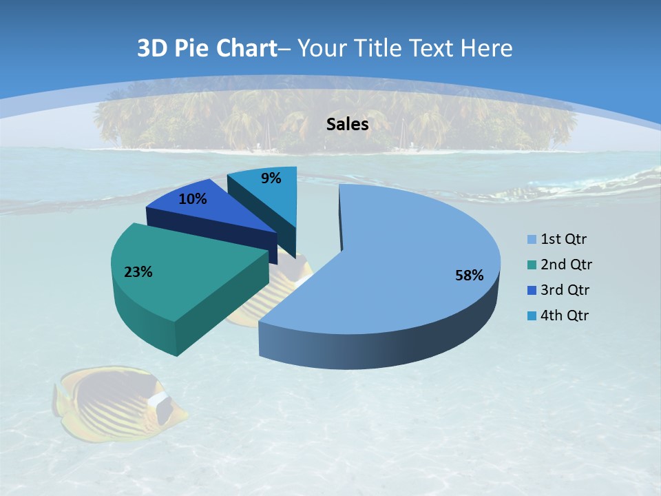 Dive Half Coastline PowerPoint Template