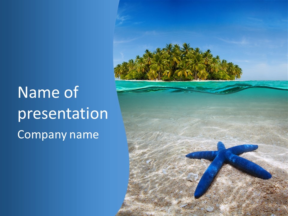 Color Sunlight Aquarium PowerPoint Template