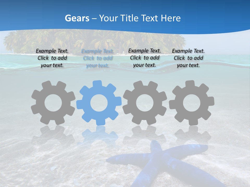 Color Sunlight Aquarium PowerPoint Template