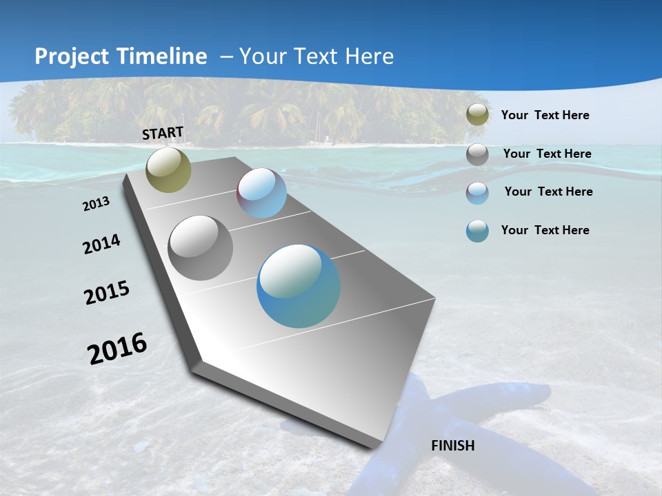 Color Sunlight Aquarium PowerPoint Template