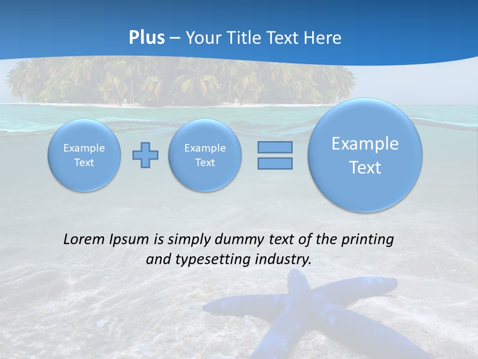Color Sunlight Aquarium PowerPoint Template