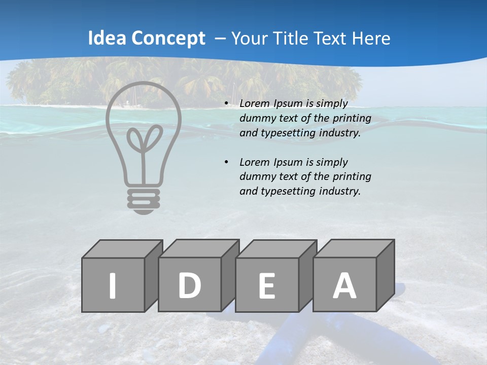 Color Sunlight Aquarium PowerPoint Template