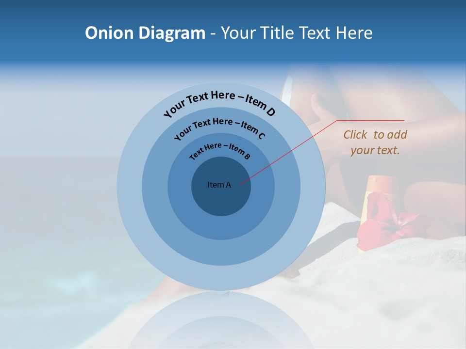 Straw Hat Seaside Sand PowerPoint Template