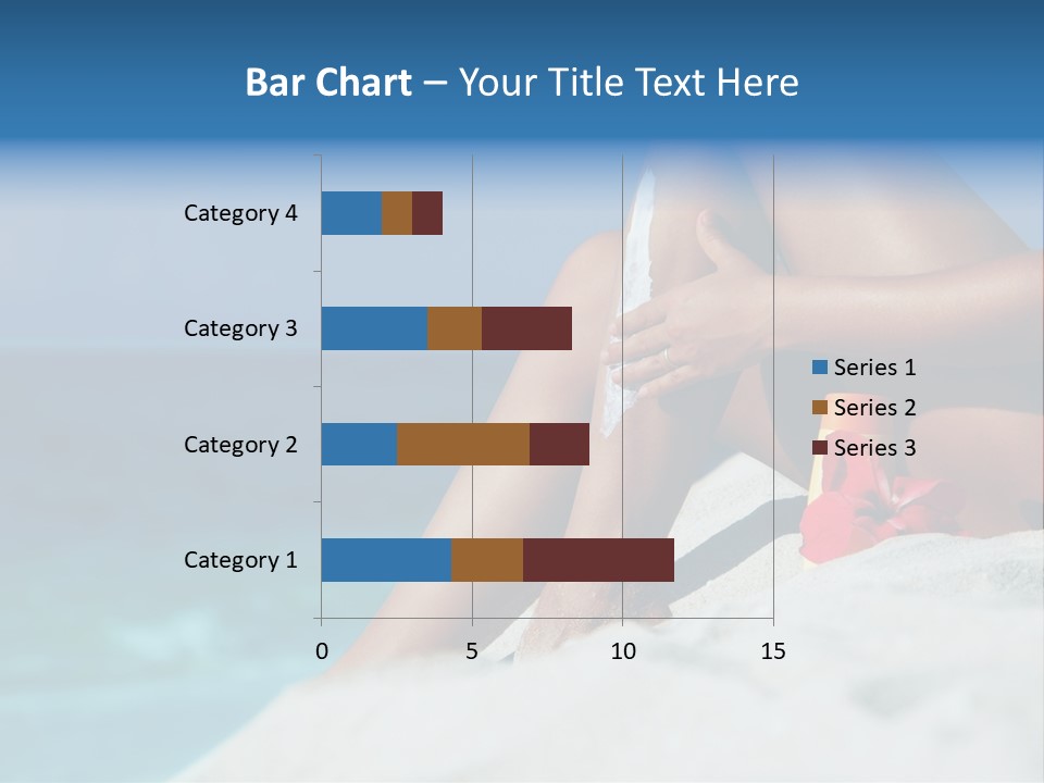 Straw Hat Seaside Sand PowerPoint Template