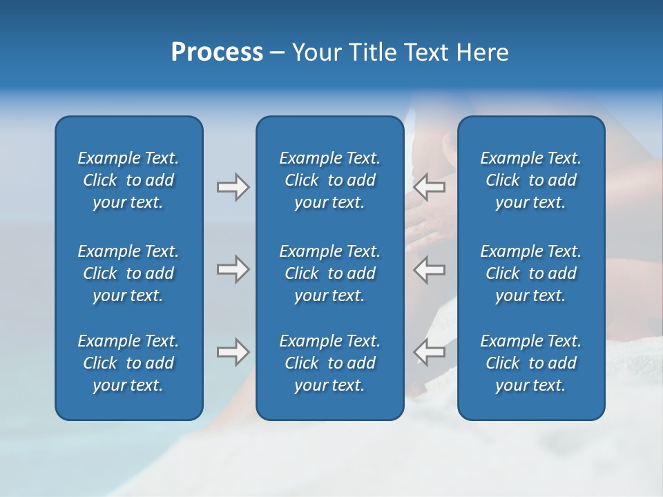 Straw Hat Seaside Sand PowerPoint Template
