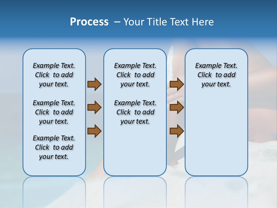 Straw Hat Seaside Sand PowerPoint Template