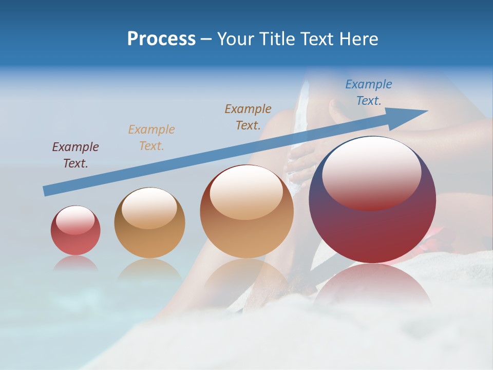 Straw Hat Seaside Sand PowerPoint Template