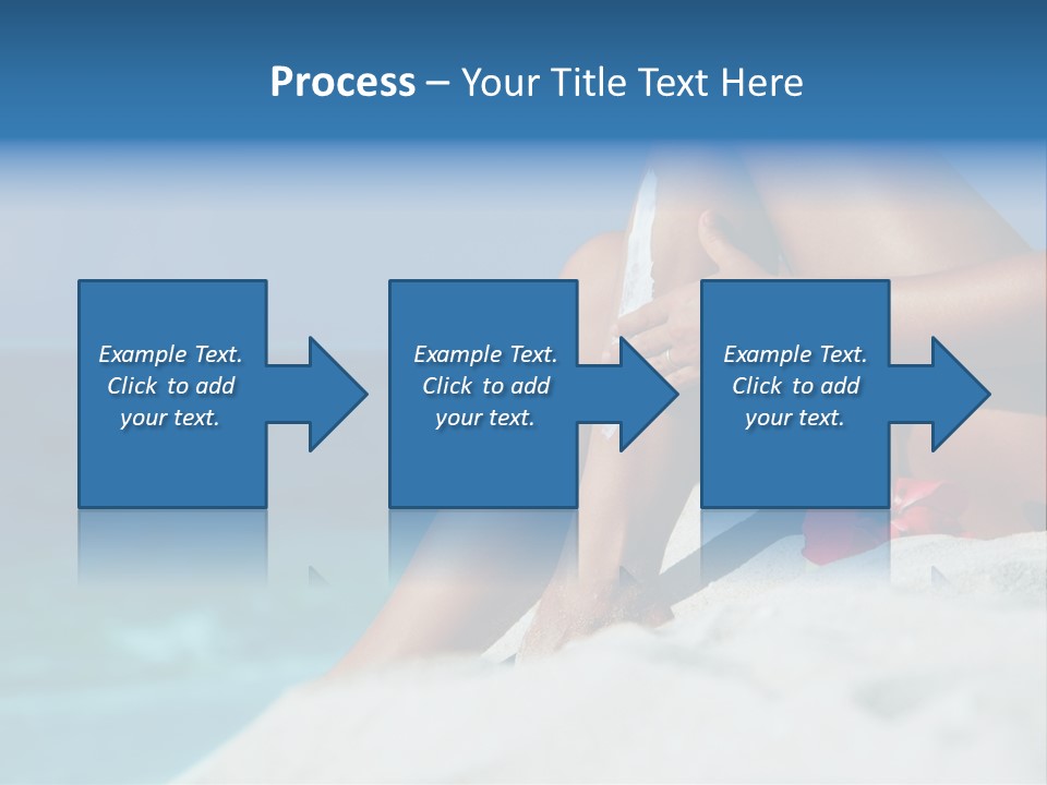 Straw Hat Seaside Sand PowerPoint Template