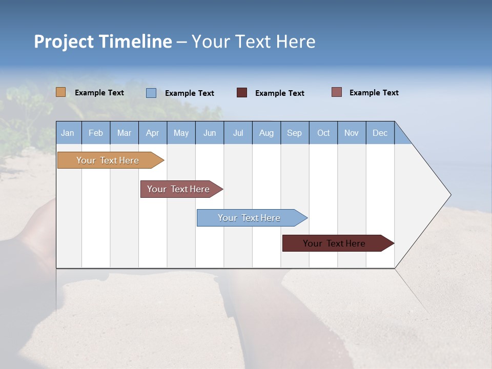 Display Beach  PowerPoint Template