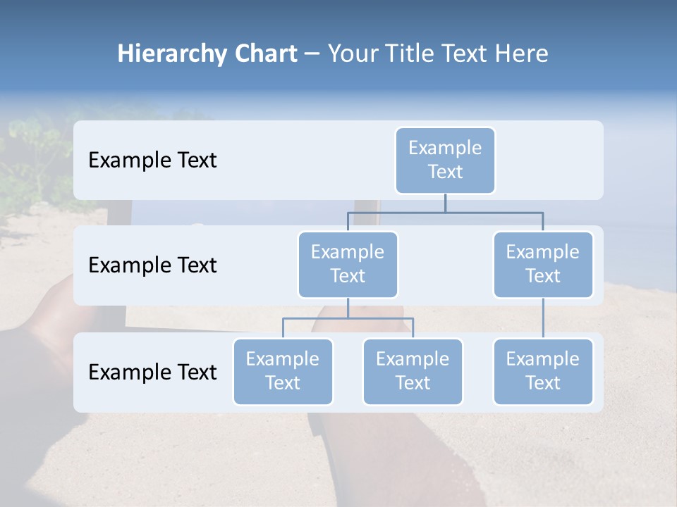 Display Beach  PowerPoint Template