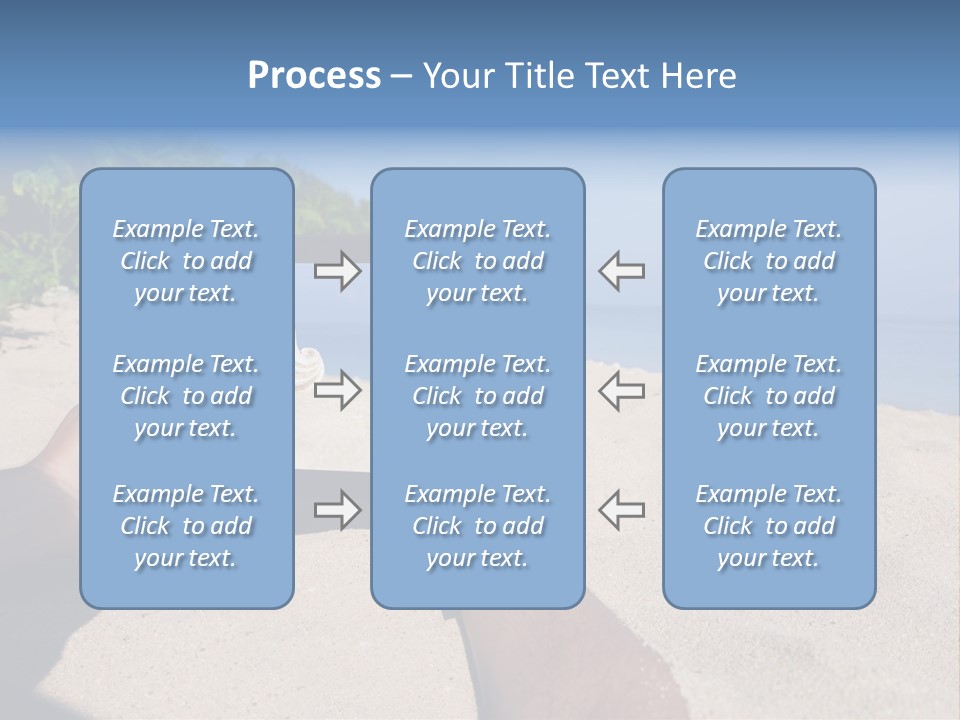 Display Beach  PowerPoint Template