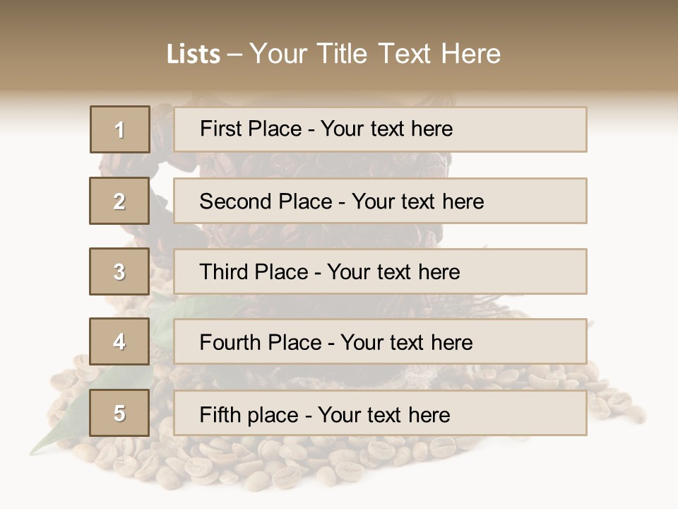 Cup Romantic Breakfast PowerPoint Template