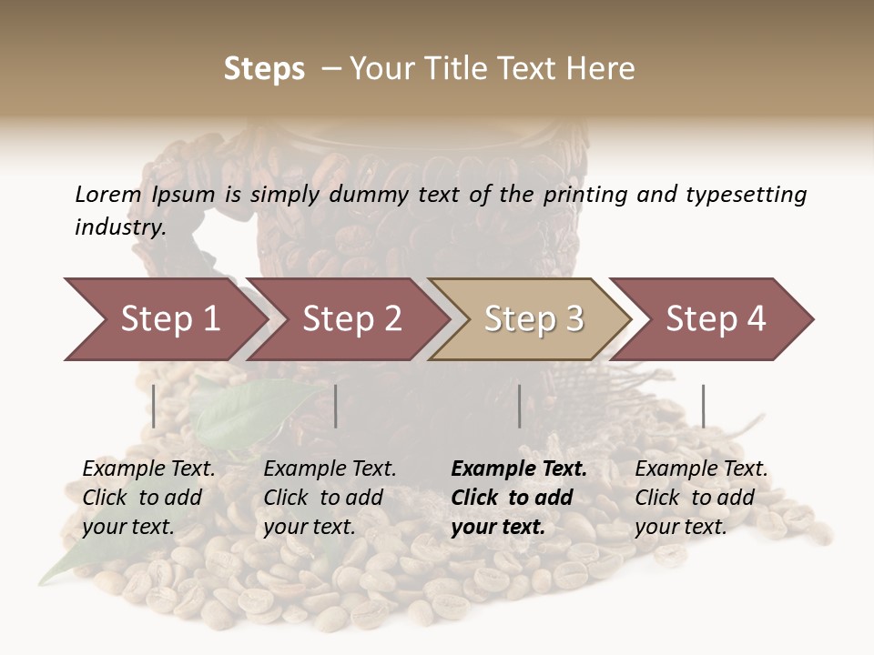 Cup Romantic Breakfast PowerPoint Template