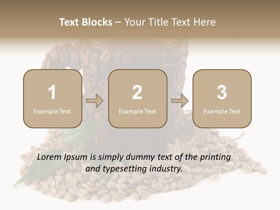 Cup Romantic Breakfast PowerPoint Template