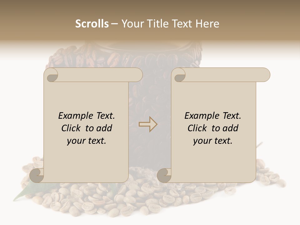 Cup Romantic Breakfast PowerPoint Template