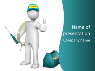 Foreman Cord Person PowerPoint Template